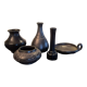 Série de 5 vases vintage
