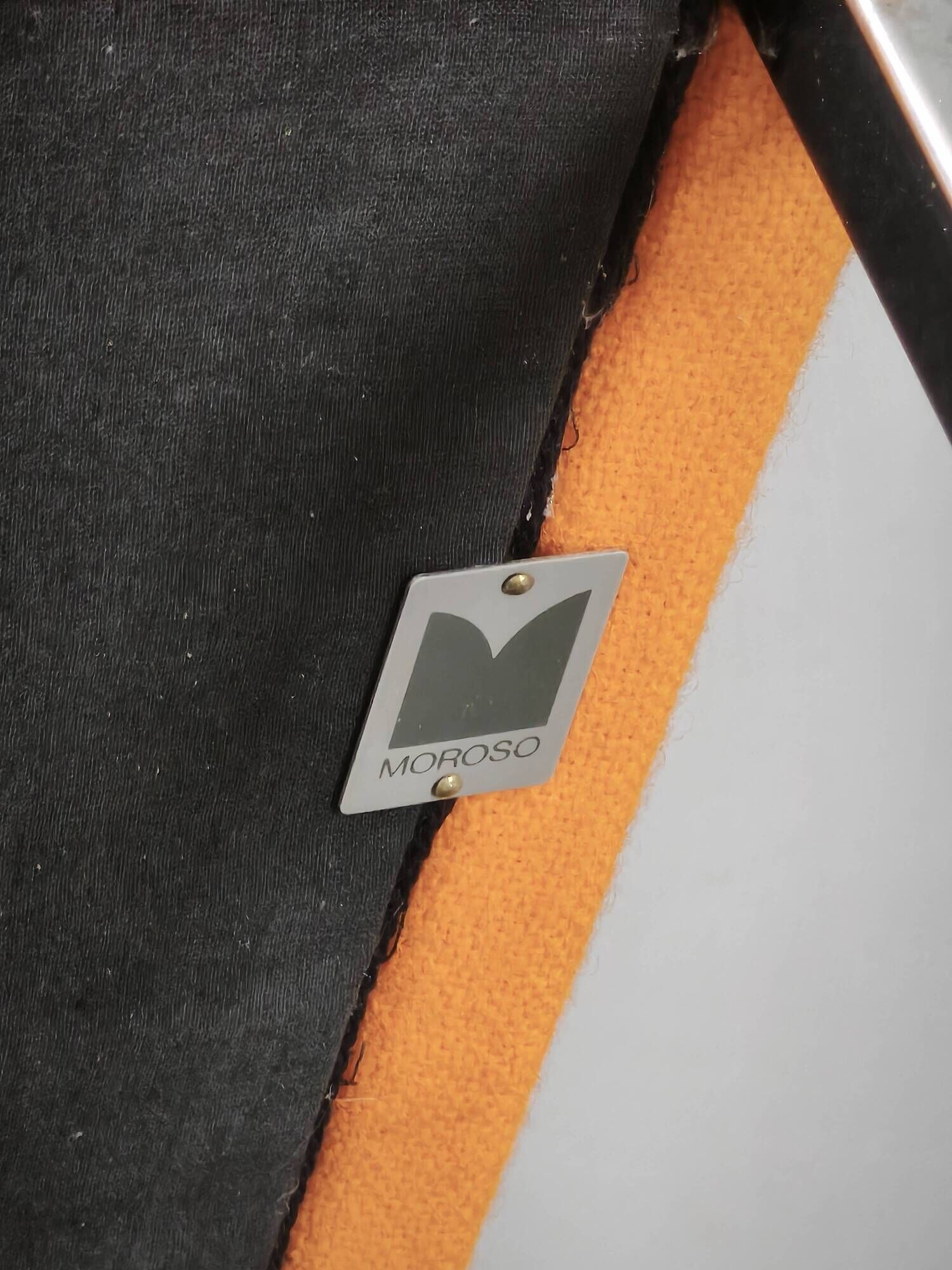 Enrico Franzolini Steel 2000 Orange Armchair for Moroso, Italy
