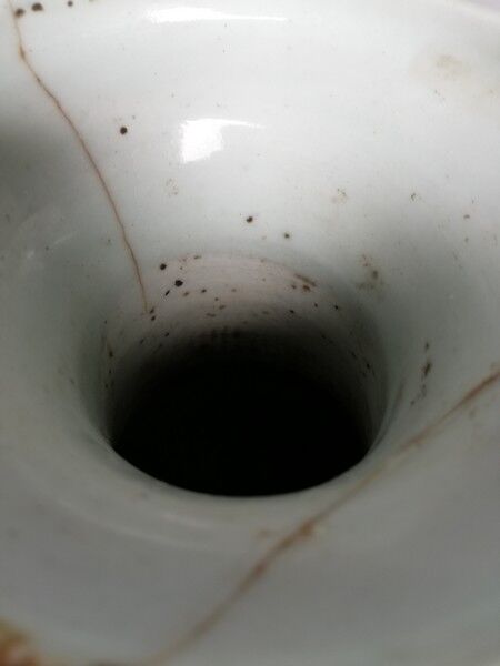 Vase celadon enamel white and blue chinese porcelain 19th