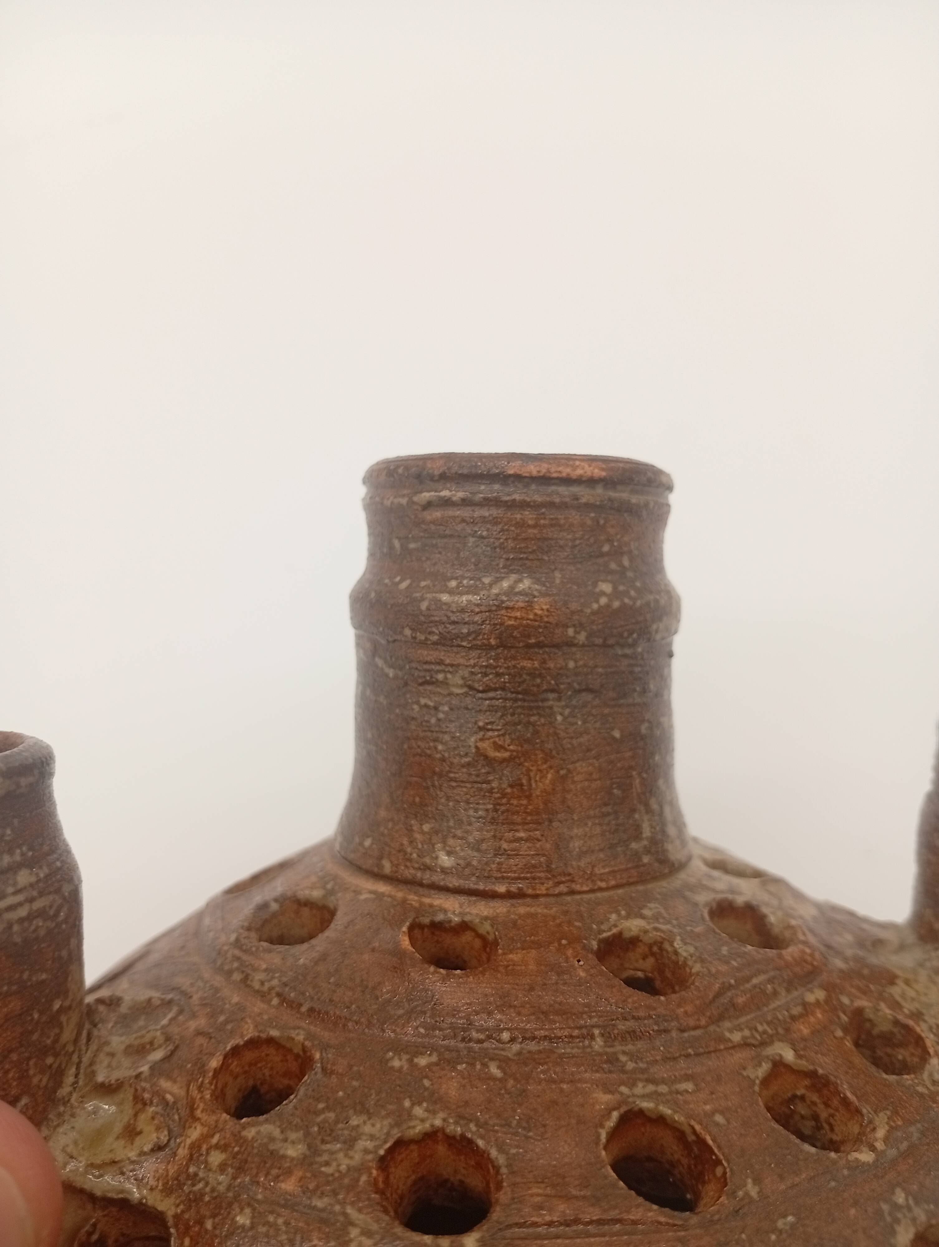 Vase Stoneware Multiple Fireplaces Pottery la Hulotte Caylus Ceramic Studio