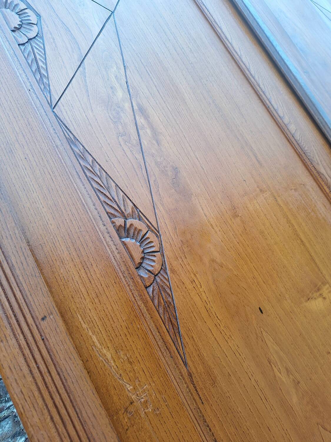 Large art deco wardrobe, antique wardrobe