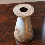Brutalist diabolo vase by Joël Baudoin, 60s
