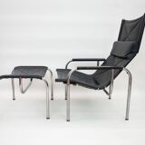 He1106 Lounge Chair with Ottoman by Hans Eichenberger for Strässle, 1970s