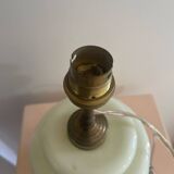 Pied de lampe opaline