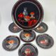 Bernardaud Limoges "Red Fruits" by Jean-Claude Chauray, 7 pieces
