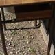 School table School desk wood metal vintage
