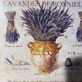 Two botanical paintings, lavender and Mediterranean pines