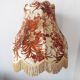 Vintage fabric lampshade large volume