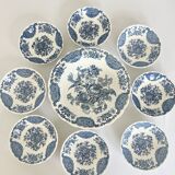Service Ridgway Staffordshire 8 cups and hollow dishes model Windsor vintage English porcelain