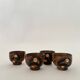 Set of 4 ceramic cups, Japanese pottery, circa 1960/70