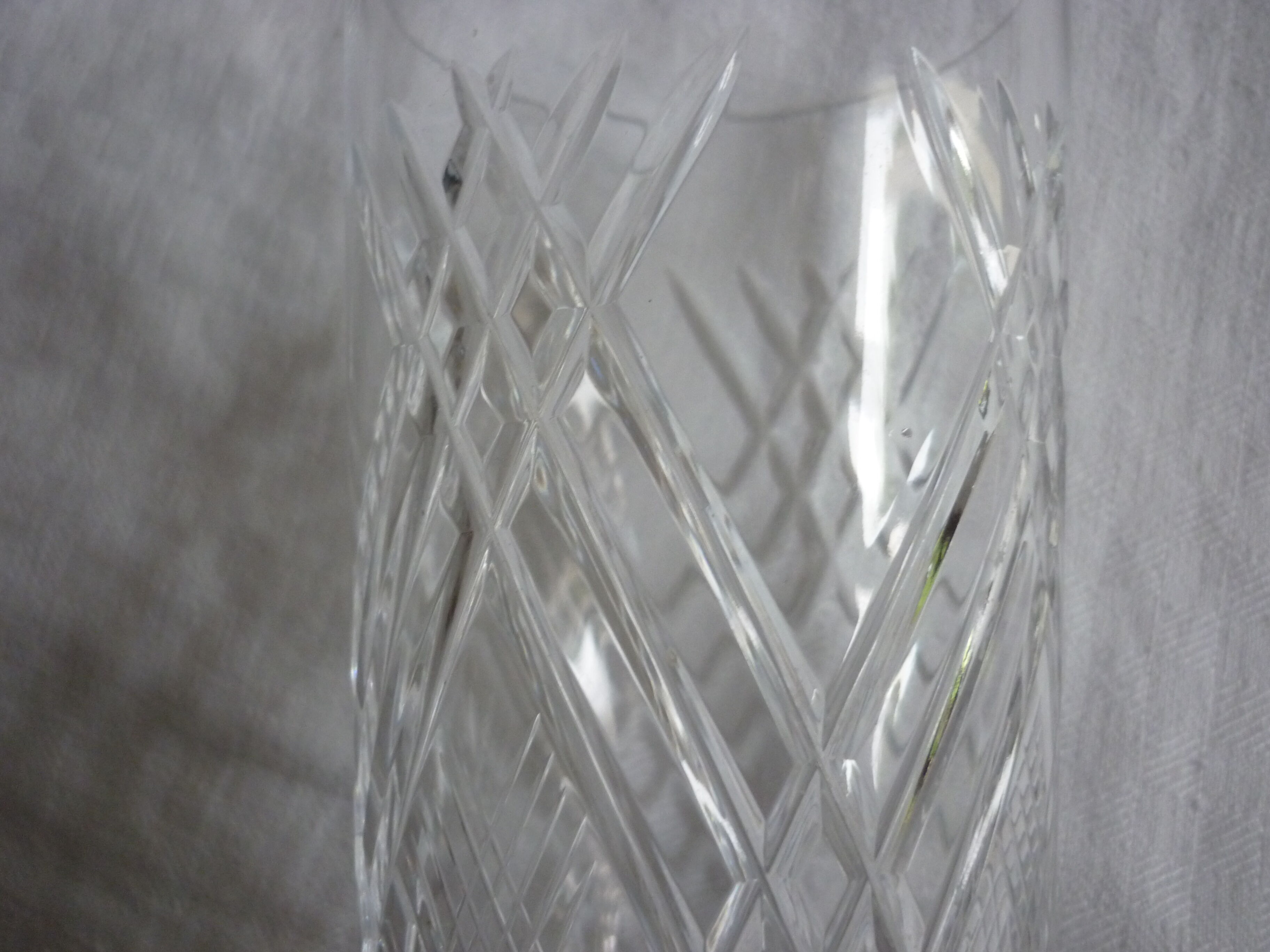 5  orangeade crystal glasses