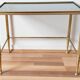 Glass and brass coffee table, 1950s