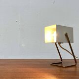 Modern mid-century German cube table lamp by Kaiser Leuchten, 1960s.