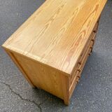 Scandinavian chest of drawers with 6 wooden drawers