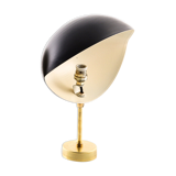 Black shell wall lamp