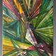 Larionov mikhail. (1880-1964) rayonnist composition modern gouache