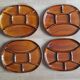 Set of 4 fondue plates - Saint Clément France