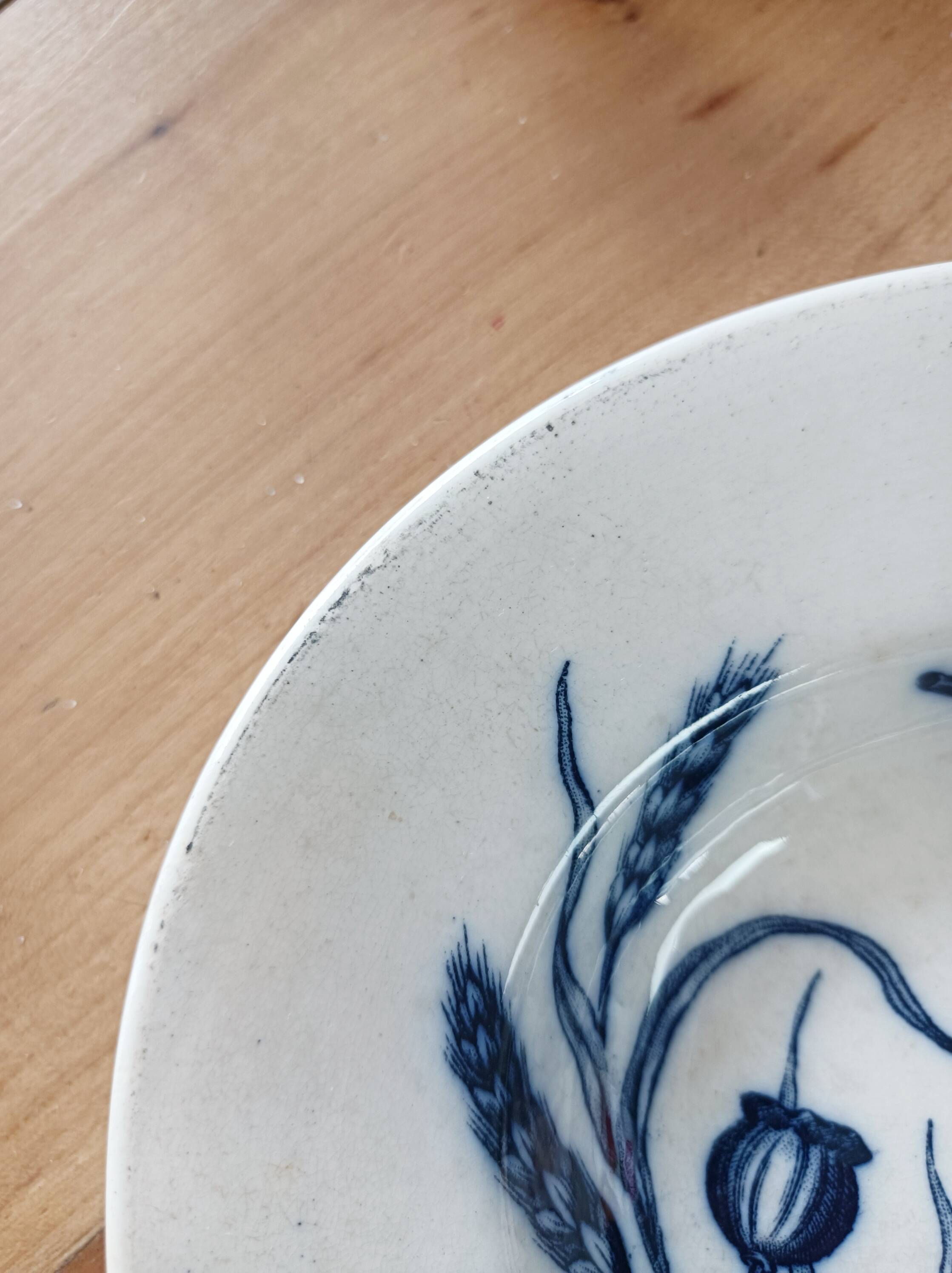 Oval iron earth dish BFK, Flora
