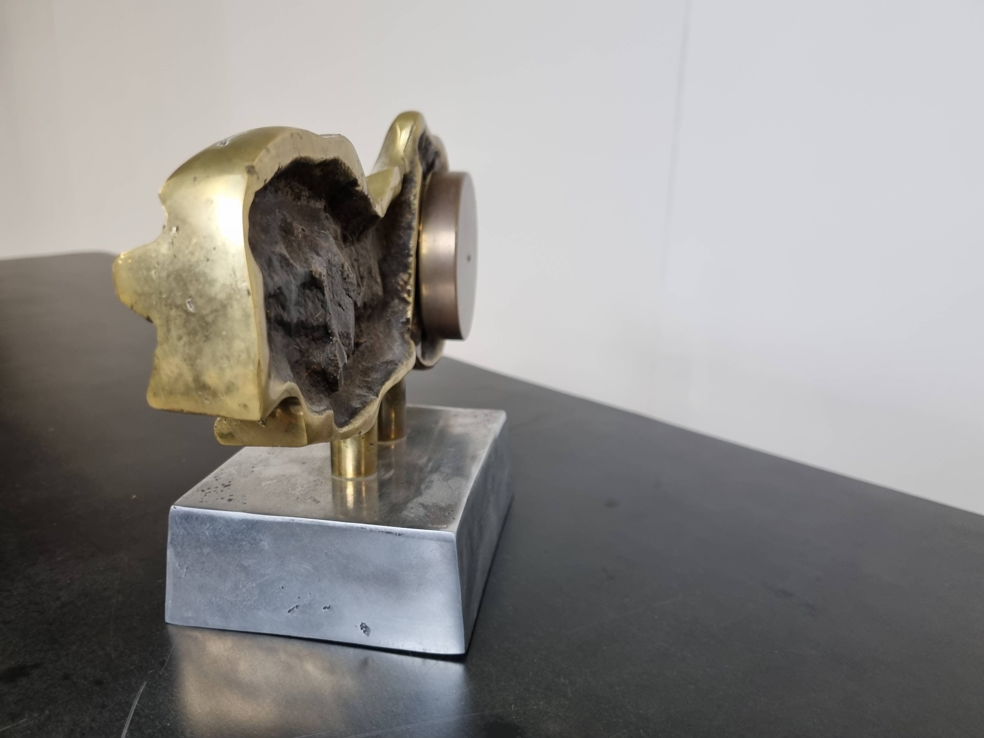 Brutalist clock by David Marshall, 1970s