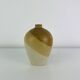 Stoneware vase with organic colours
