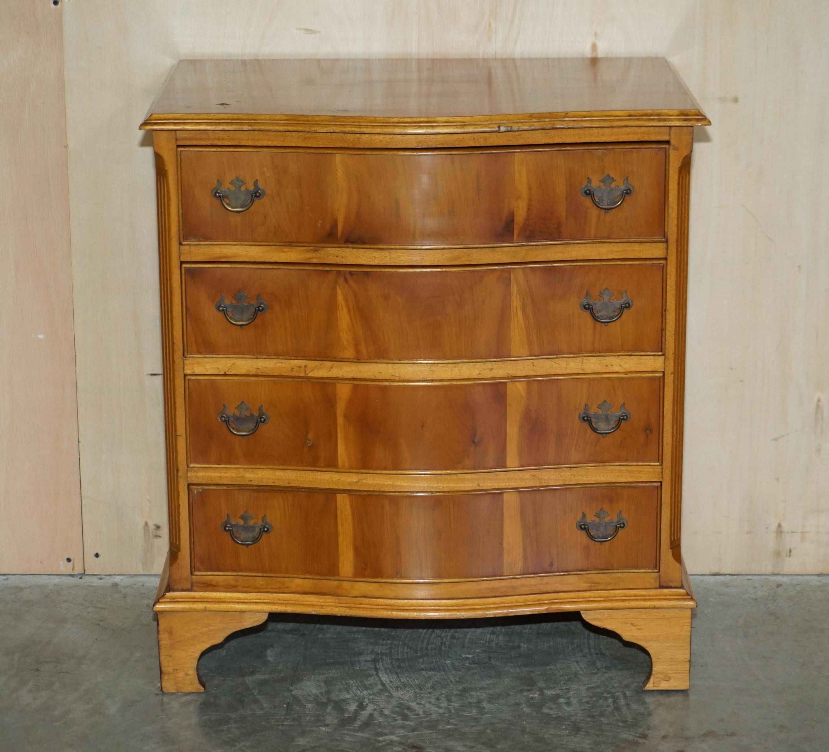 Vintage Pair of Large Knotty Fir and Burl Chests of Drawers