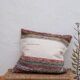 Handwoven cushion cover made from recycled cotton