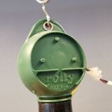 Hanging lamp from the 1970s-1980s, made of metal and brass.