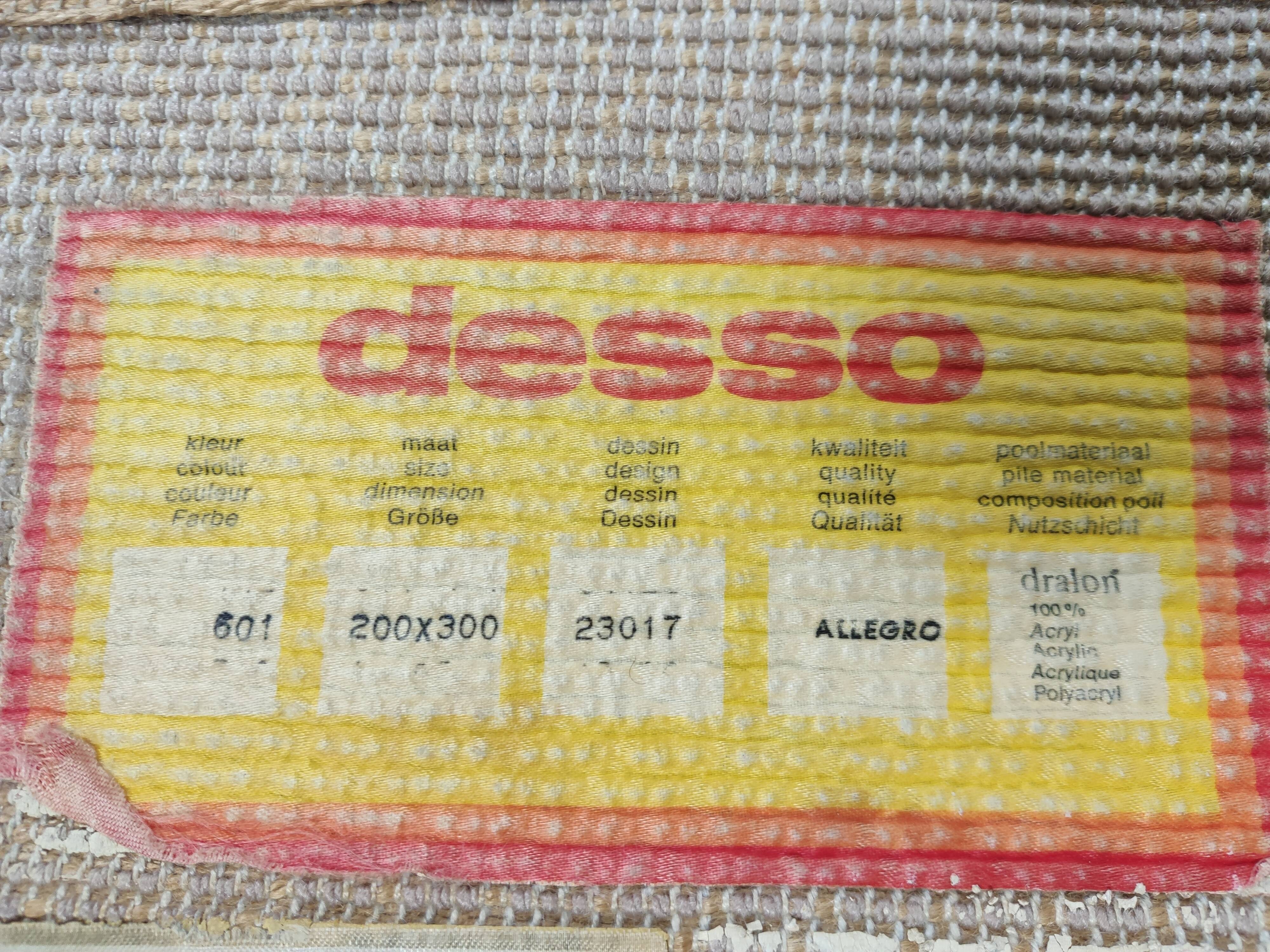 large carpet Desso Space age 200x300cm, Holland 1970s