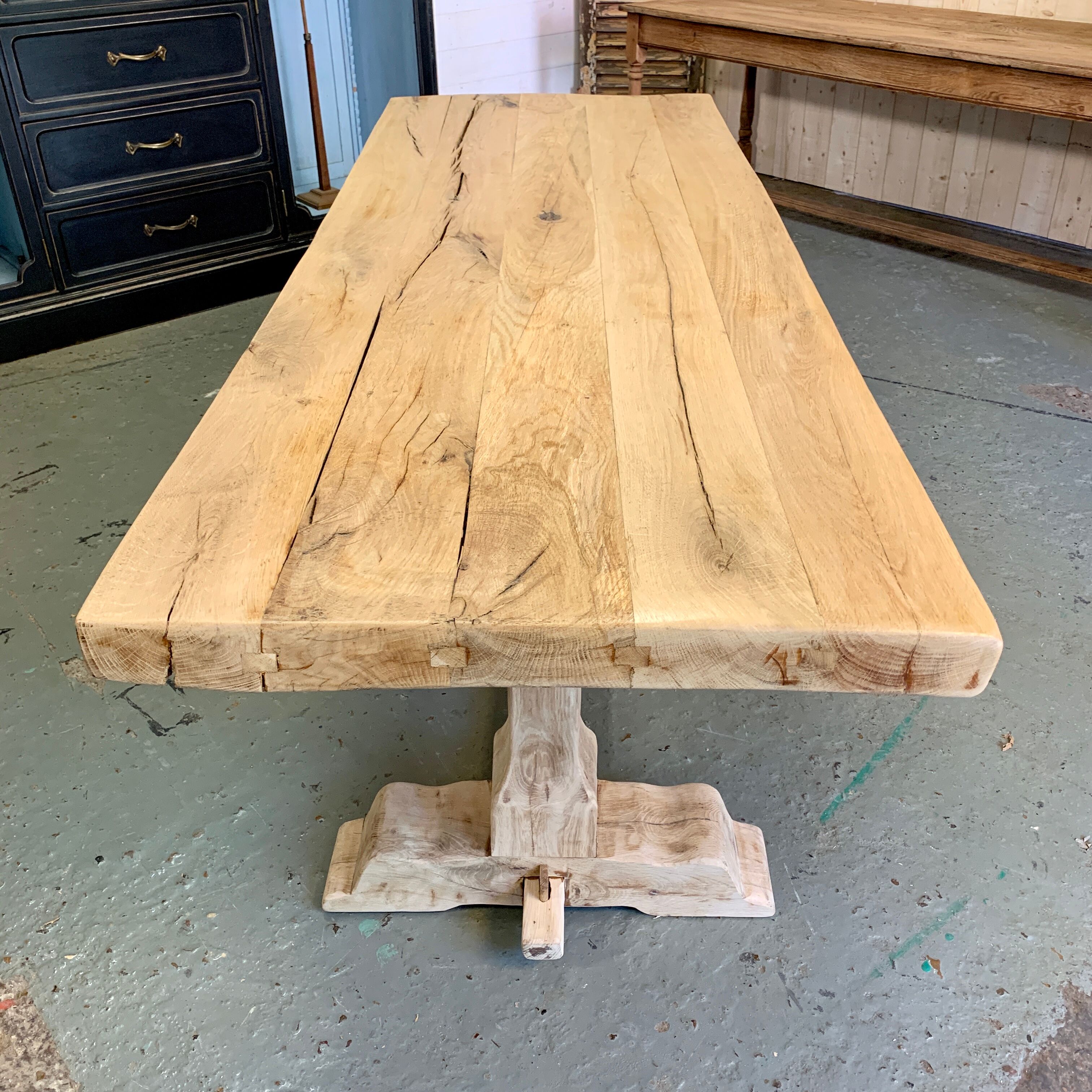 Farm table foot oak monastery 1930