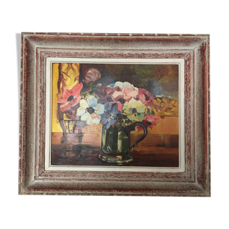 Tableau nature morte fleurs