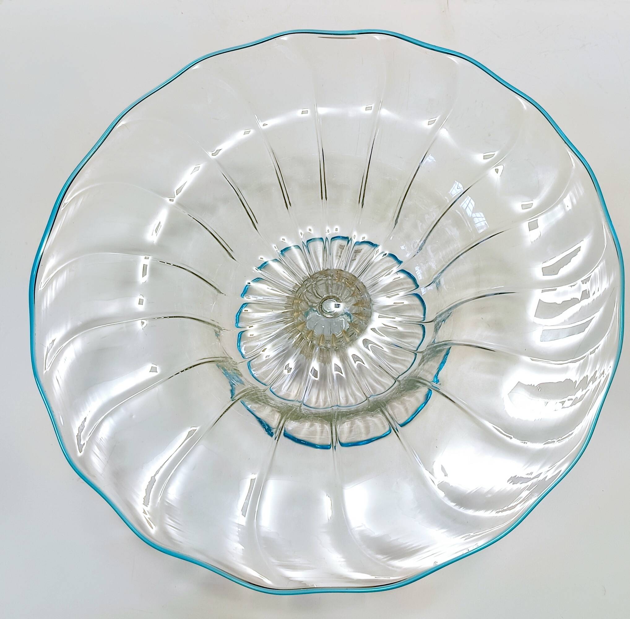 Murano Glass Centerpiece - Pedestal Bowl attr. to Alberto Doná, Italy