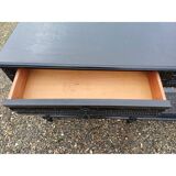 Napoleon III style wooden and cane console