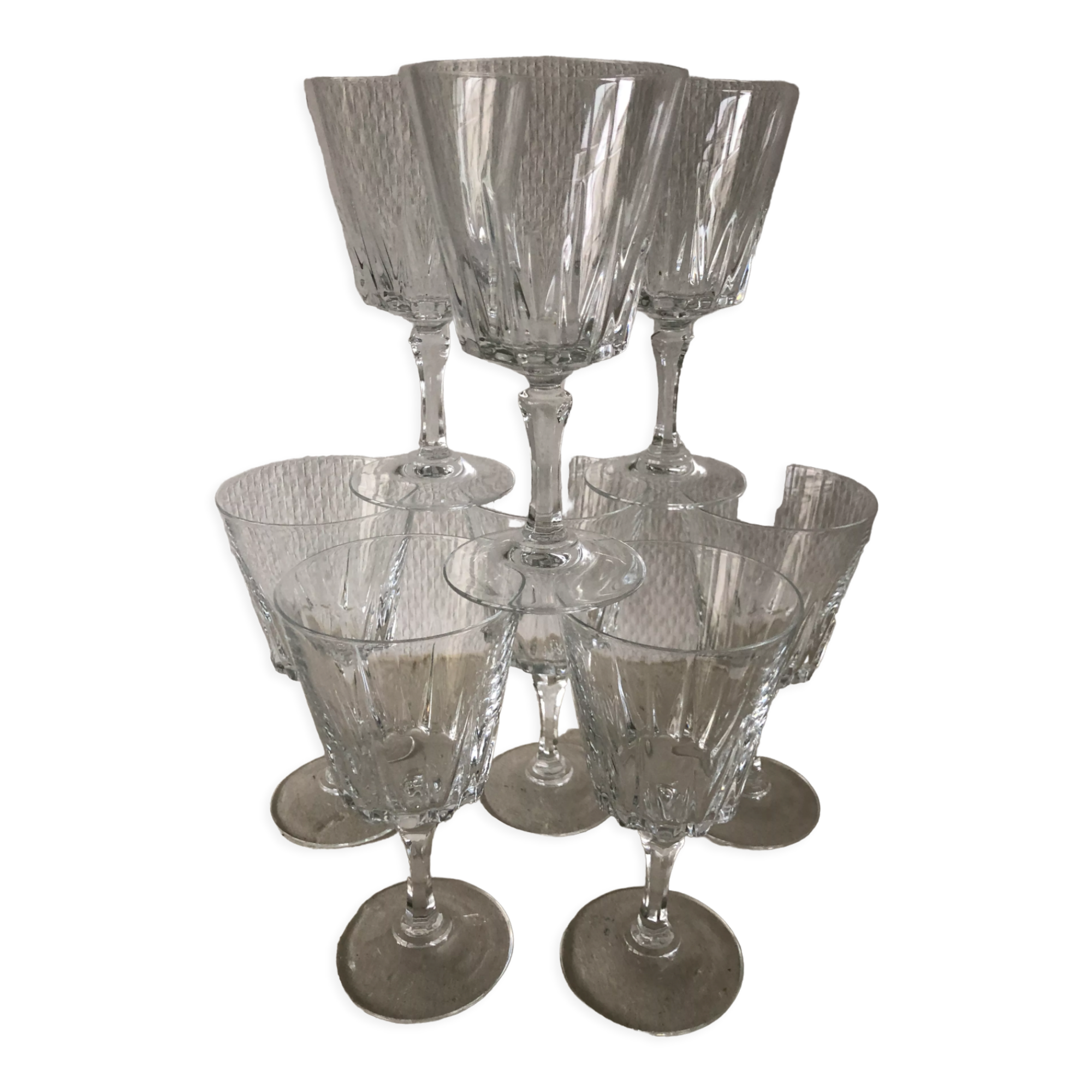 Crystal wine glasses