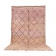 Pink Vintage Handmade Moroccan rug 183 x 313 cm - Berber Wool Rug Authentic