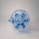 Art Glass Blue Pitcher
