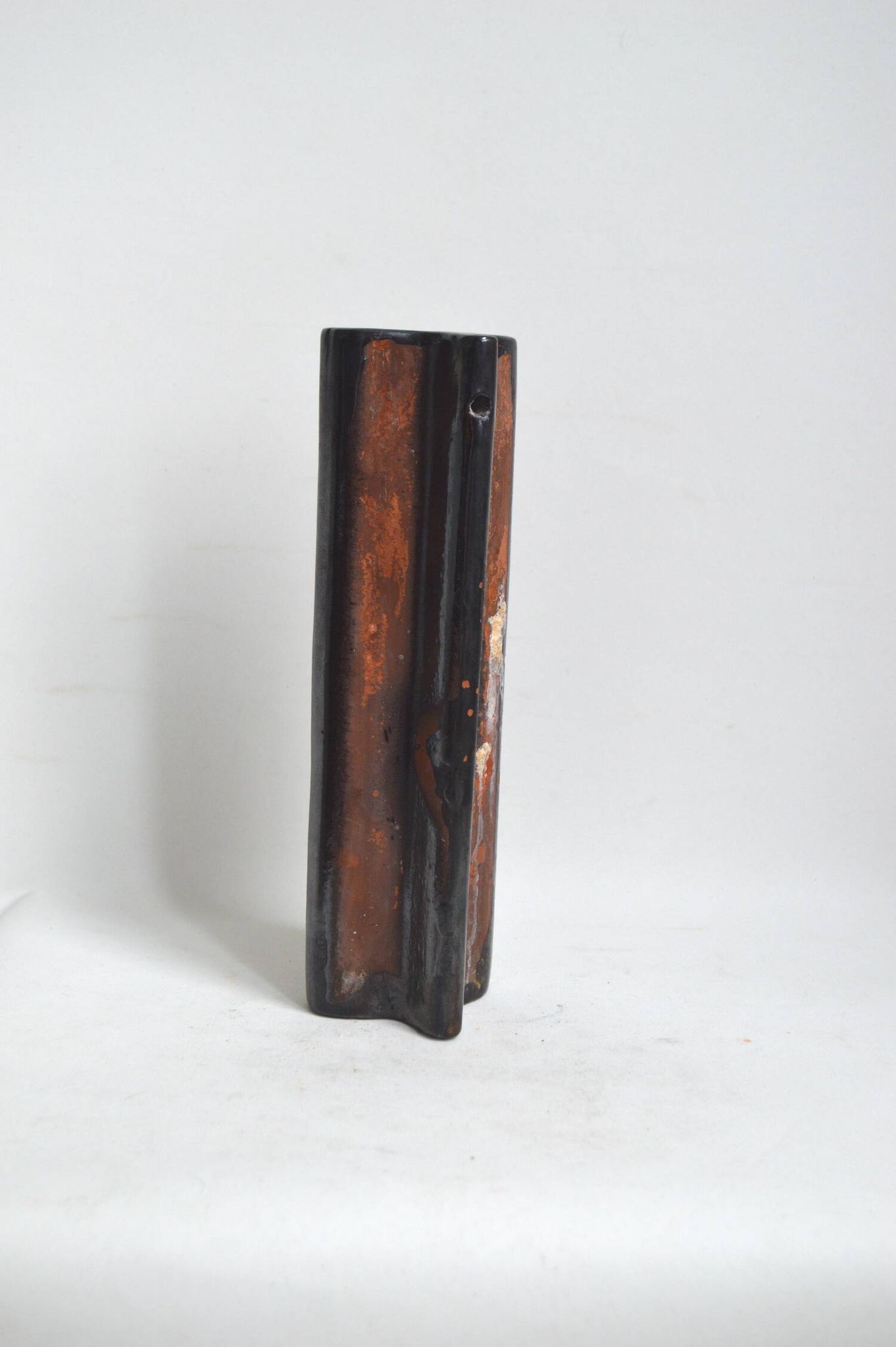 Black abstract vase