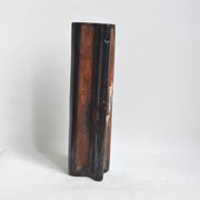Black abstract vase