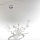 Mirror beveled old decoration flowers 34x25cm