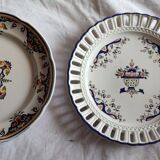 Set of 2 earthenware plates