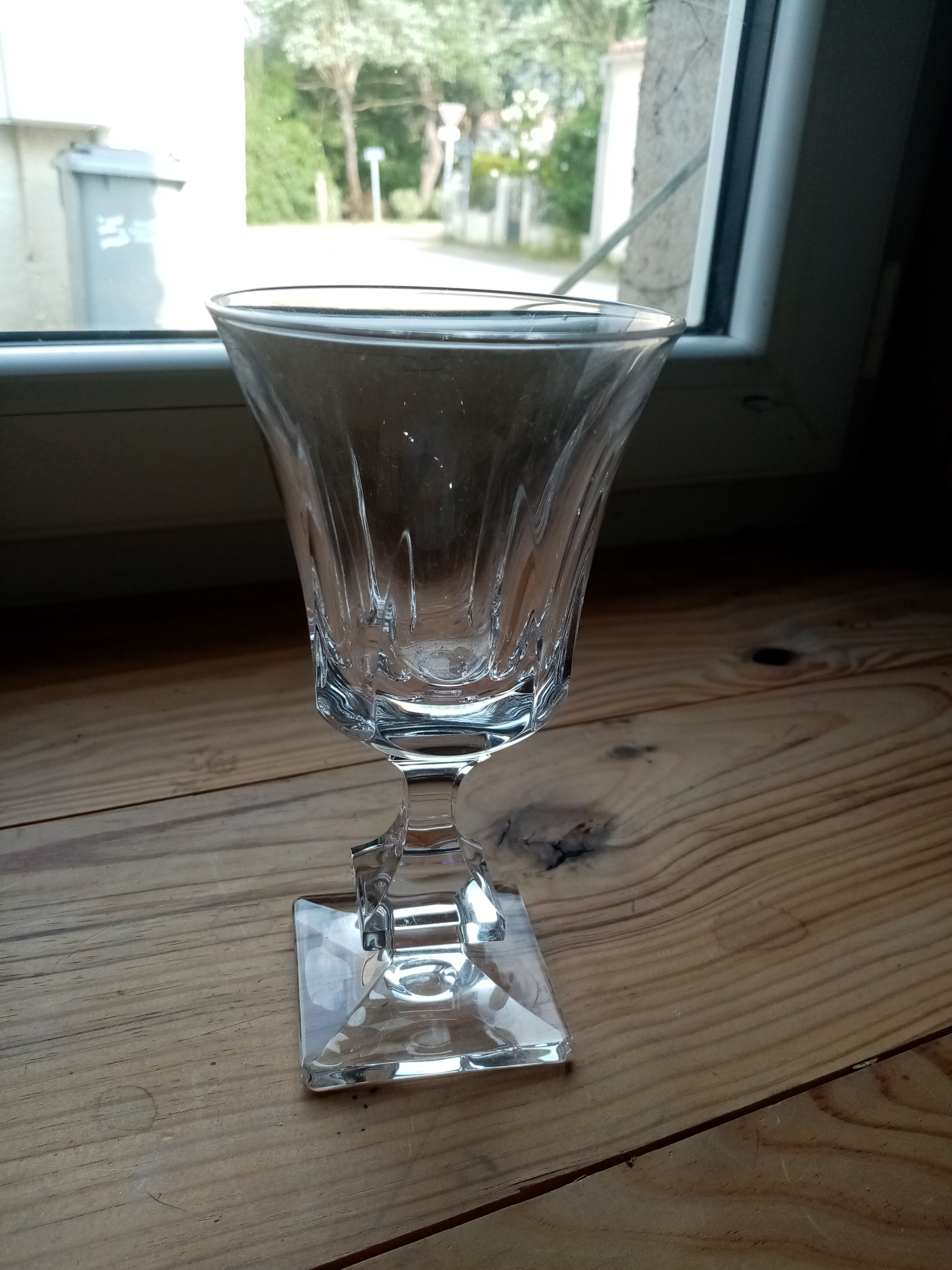 Sevred crystal glasses