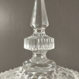 Diamond tip candy dish/sweetheart on crystal base, 1970