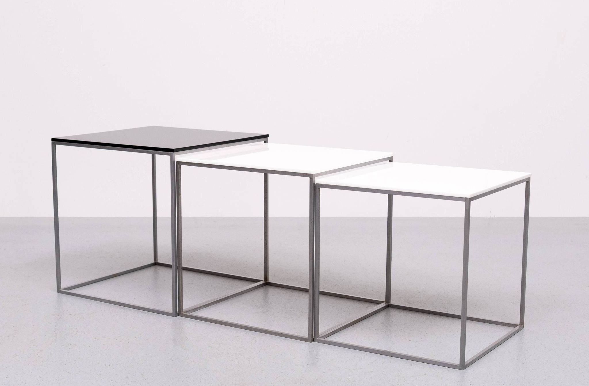 Nesting Tables model PK-71 designed by Poul Kjærholm. by E. Kold Christense