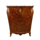 Important Louis XV secretary, in floral marquetry and rich.