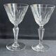 2 Verres à vin estampillés Baccarat - Service Austerlitz