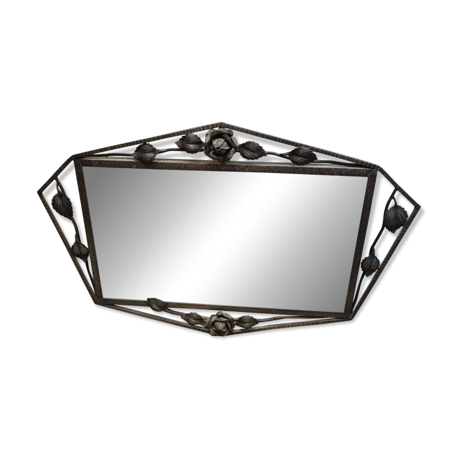 Art Nouveau beveled mirror (69X47cm)