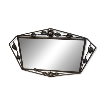 Miroir bizauté Art Nouveau (69X47cm)