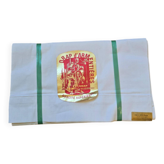 Antique Armentières sheet – pure cotton – new in packaging – 160x270 cm