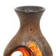 Rare Orange Fat Lava Vase West Germany Walter Gerhards 26cm