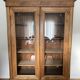 American walnut glass cabinet/bookcase