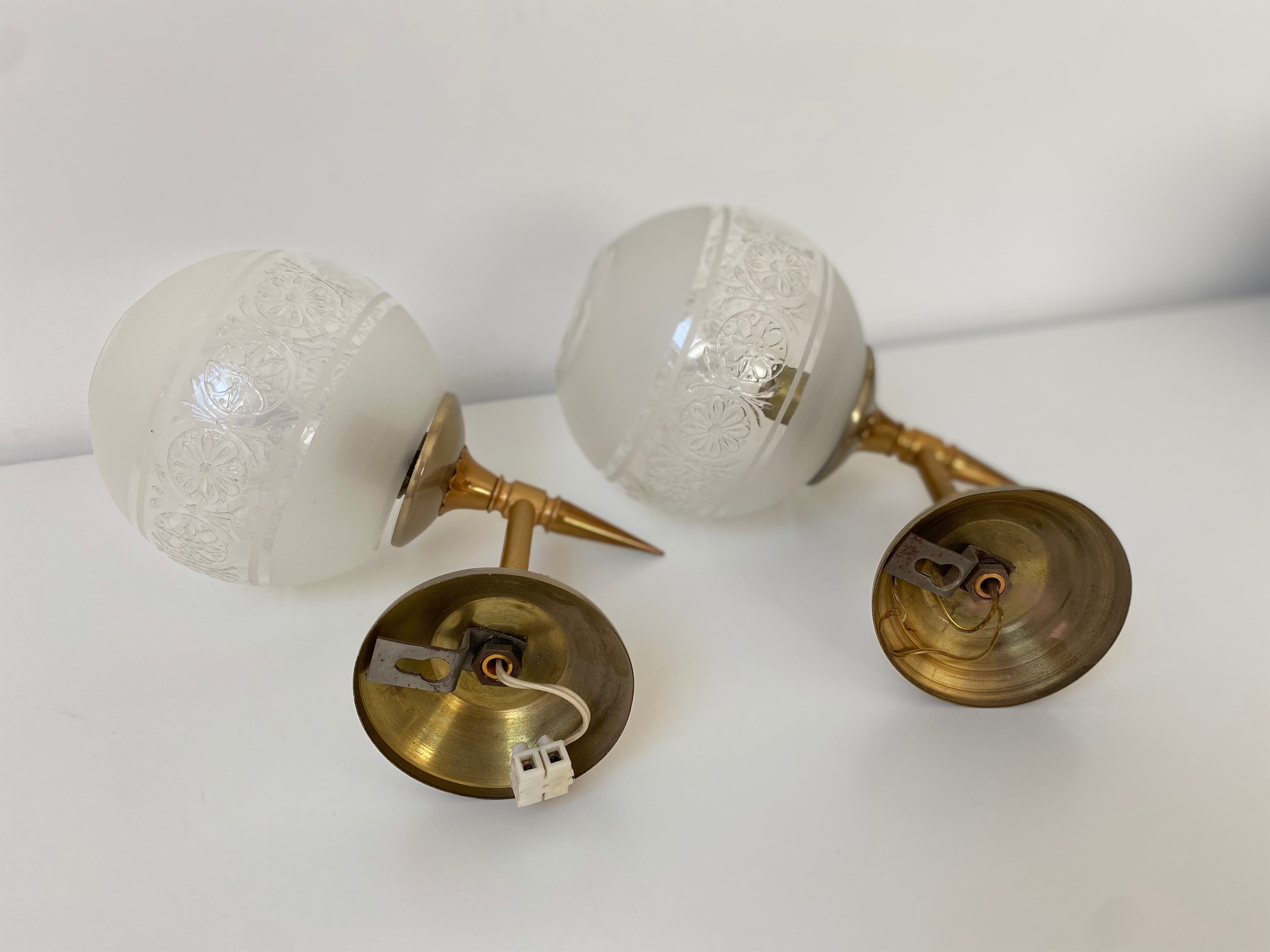 Paire d’applique boule ancienne